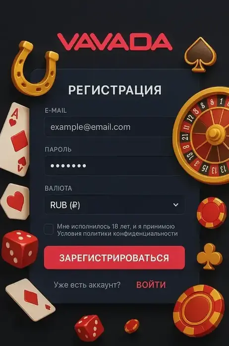 вавада регистрация на сайте